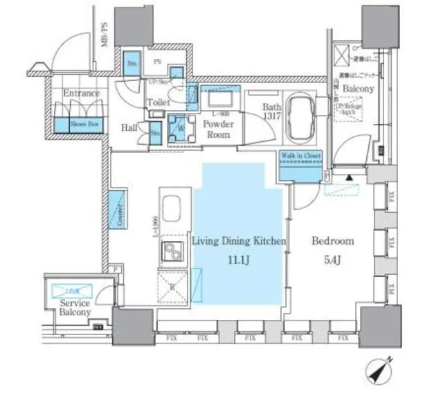 Park Axis Tsukishima Mature Style - Floor Plan - ["Floor plan", "Plan", "Architecture"]