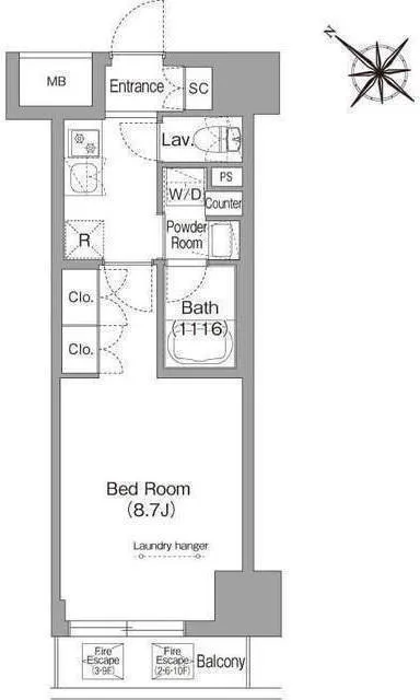 Comforia Liv Kayabacho - Floor Plan - []