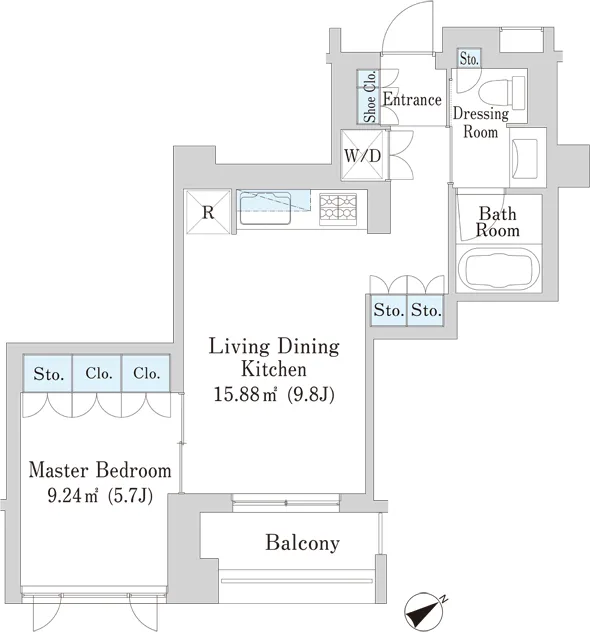 Apartments Motoazabu Uchidasaka - Floor Plan - ["Floor plan"]