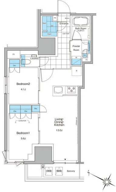 Lefon Progre Kita-Shinjuku - Floor Plan - ["Plan", "Floor plan"]