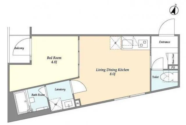 Fluffy Nishi-Waseda - Floor Plan - ["Diagram", "Plan"]
