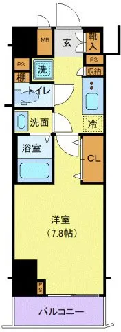 Genovia Minami Azabu Green Veil - Floor Plan - ["Apartment", "Tile Flooring"]