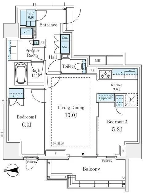 The Park House Yoyogi Oyama - Floor Plan - ["Floor plan", "Diagram", "Plan"]