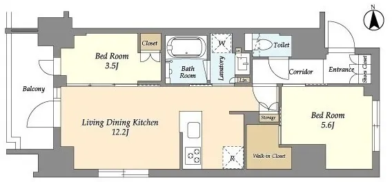 Geoent Ueno Inaricho - Floor Plan - ["Floor plan", "Diagram", "Plan"]
