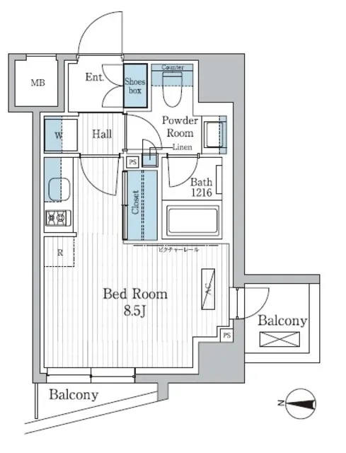 Park Axis Toyocho Residence - Floor Plan - ["Schematic", "Building", "Rectangle"]