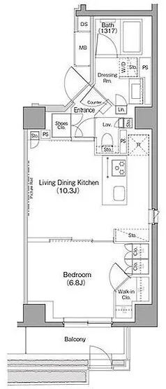 The Park Habio Meguro Fort - Floor Plan - ["White", "Diagram", "Plan"]