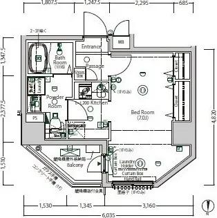 BPR Residence Shimotakaido - Floor Plan - ["Floor plan", "Diagram", "Plan"]