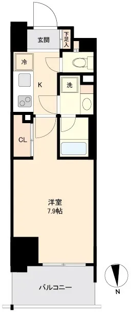 Primal Minamisuna - Floor Plan - ["Rectangle", "Font", "Parallel"]