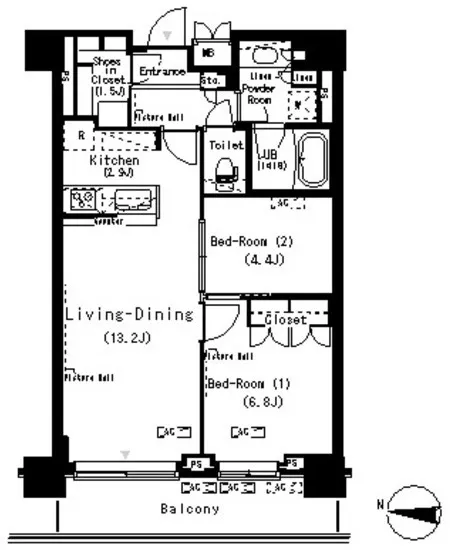 Park Axis Tatsumi Stage - Floor Plan - ["Plan", "Diagram", "Floor plan"]