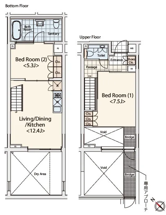 Castalia Hatsudai II - Floor Plan - []