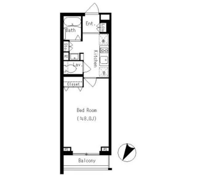 KDX Residence Nishimagome - Floor Plan - ["Rectangle", "Parallel", "Font"]