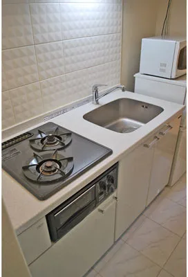 Palace Studio Ikebukuro Station - Interior - ["Major appliance", "Kitchen", "Plumbing fixture"]