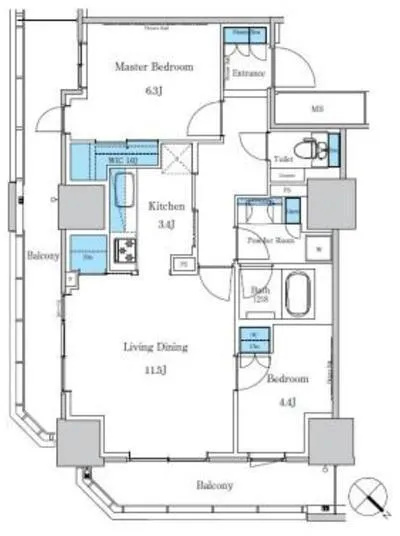 Park Axis Takinogawa La Breeze - Floor Plan - ["Plan", "Diagram", "Floor plan"]