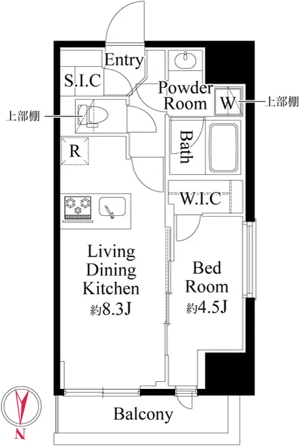 CLK Minamisenju - Floor Plan - ["White", "Diagram", "Technical drawing"]