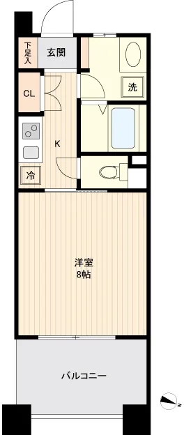 Due Itabashi - Floor Plan - ["Apartment", "Tile Flooring", "Home Door"]
