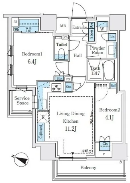 Park Homes Bunkyo Hakusan Hill Terrace - Floor Plan - ["Floor plan", "Diagram", "Plan"]