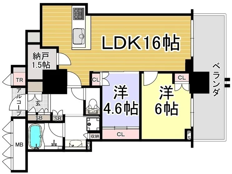 Geo Tower Minamimorimachi - Floor Plan - ["Floor plan", "Wood flooring"]