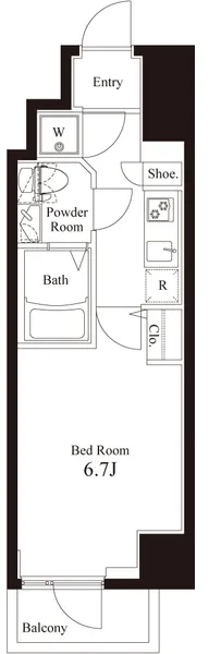 Aperto Nishi Shinjuku - Floor Plan - []