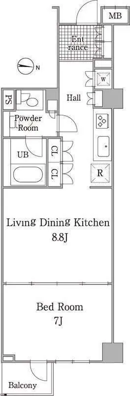 Grace Court Shirokane - Floor Plan - []