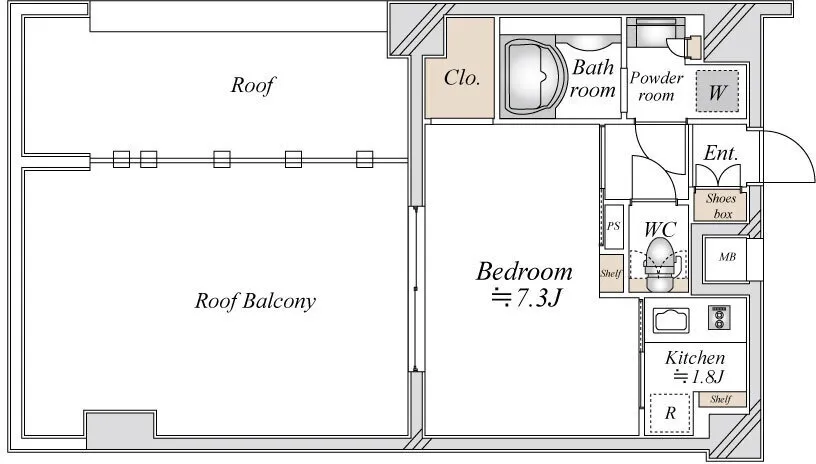 Reterras Magome - Floor Plan - ["White", "Diagram", "Floor plan"]