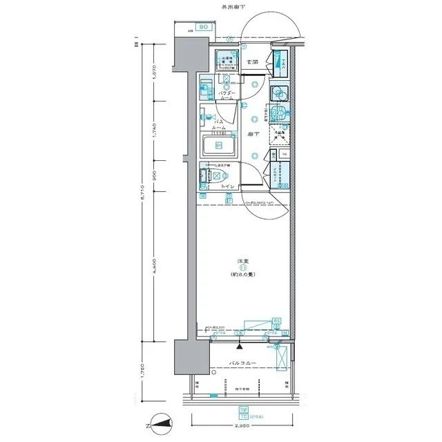 Central Place Shinjuku Gyoenmae - Floor Plan - ["Rectangle", "Parallel", "Slope"]