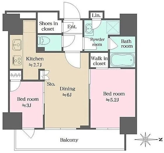 Wellis Urban Kinshicho - Floor Plan - ["Floor plan", "Diagram", "Plan"]