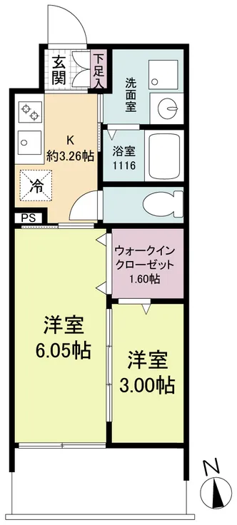 WORVE Suita Esaka - Floor Plan - ["Tile Flooring", "Home Door"]
