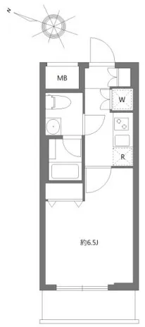 Premium Cube Higashijujo Aria - Floor Plan - ["White"]