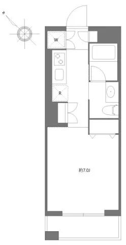 Garden Itabashi Hikawacho - Floor Plan - ["White", "Technical drawing", "Diagram"]