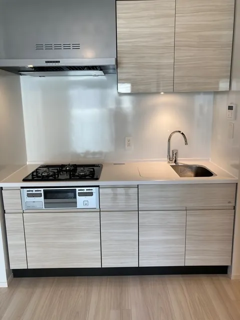 Park Axis Monzennakacho Terrace - Interior - ["Countertop", "Cabinetry", "Kitchen sink"]