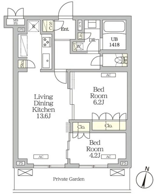 Milene Takinogawa - Floor Plan - ["White", "Diagram", "Plan"]