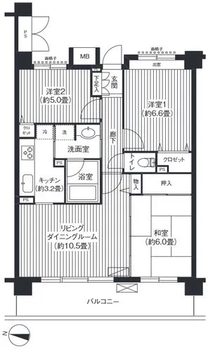 KS Sakuragawa - Floor Plan - ["Apartment", "Brutalist architecture"]