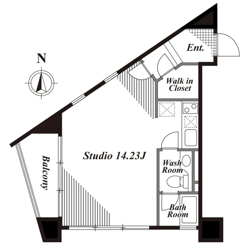 Cabin Arena Minami Aoyama - Floor Plan - ["Slope", "Font", "Line"]