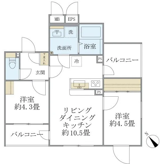 EXAM AKASAKA - Floor Plan - ["White", "Diagram", "Floor plan"]