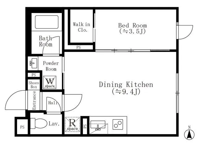 Rue Ebisu - Floor Plan - ["Rectangle", "Font", "Schematic"]