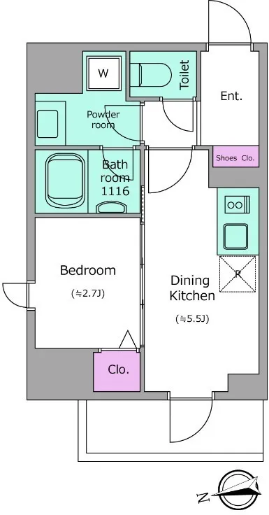 Due Nippori III - Floor Plan - ["White", "Diagram"]