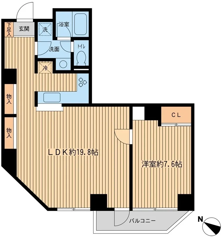Will Terrace Shindaita - Floor Plan - ["Apartment", "Wood flooring", "Hardwood"]