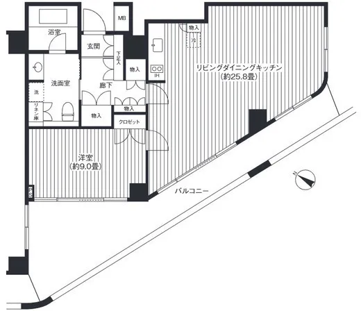 Hulic Asakusa 1-Chome - Floor Plan - ["Diagram", "Plan", "High-rise building"]