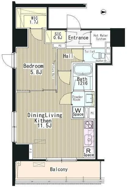 Grandeur Yoyogi-Ooyama - Floor Plan - ["Wood flooring", "Plan", "Floor plan"]