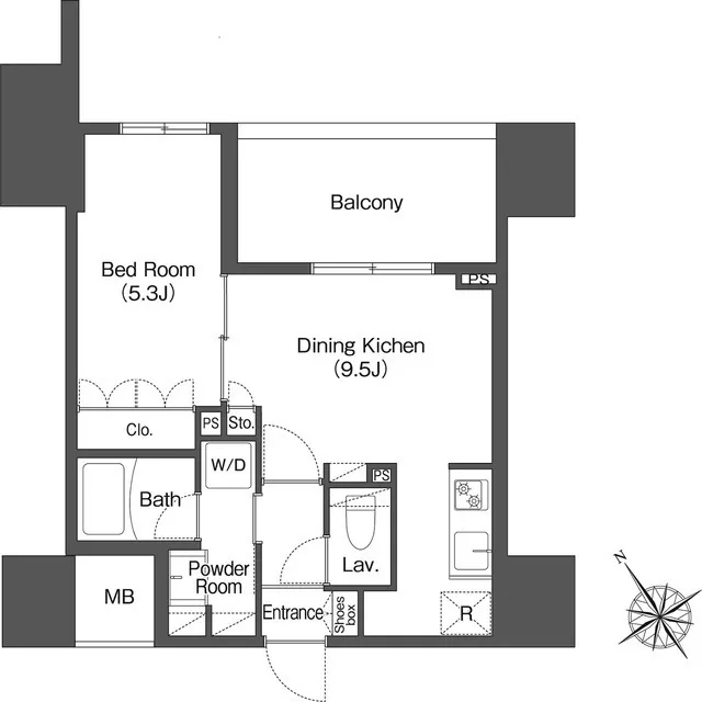 Hulic Narimasu - Floor Plan - ["Rectangle", "Schematic", "Font"]