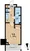 KDX Residence Higashi Shinjuku - Floor Plan - ["Apartment", "Tile Flooring"] thumbnail