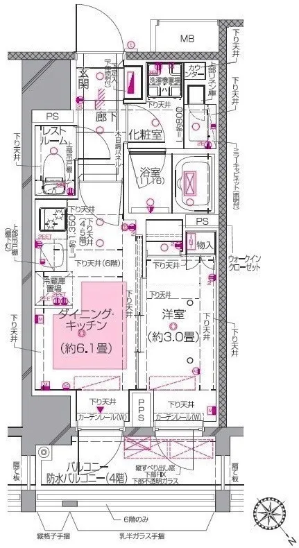 Pierce Kakinokizaka - Floor Plan - ["White", "Text", "Plan"]