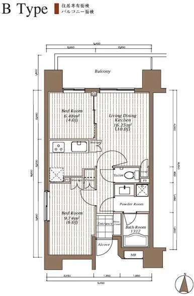 The Park Cross Kinshicho Residence - Floor Plan - ["Diagram", "Plan", "Technical drawing"]