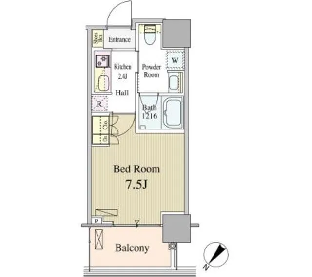 Rumireis Toyosu - Floor Plan - ["Rectangle", "Parallel", "Schematic"]