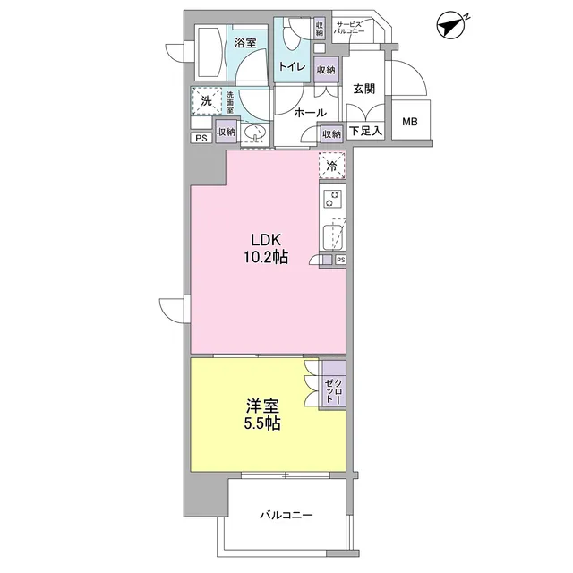 Flairage Ebisu - Floor Plan - ["Rectangle", "Schematic", "Parallel"]
