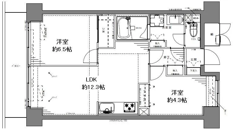 Residia Shibaura - Floor Plan - ["Floor plan", "Plan", "Text"]