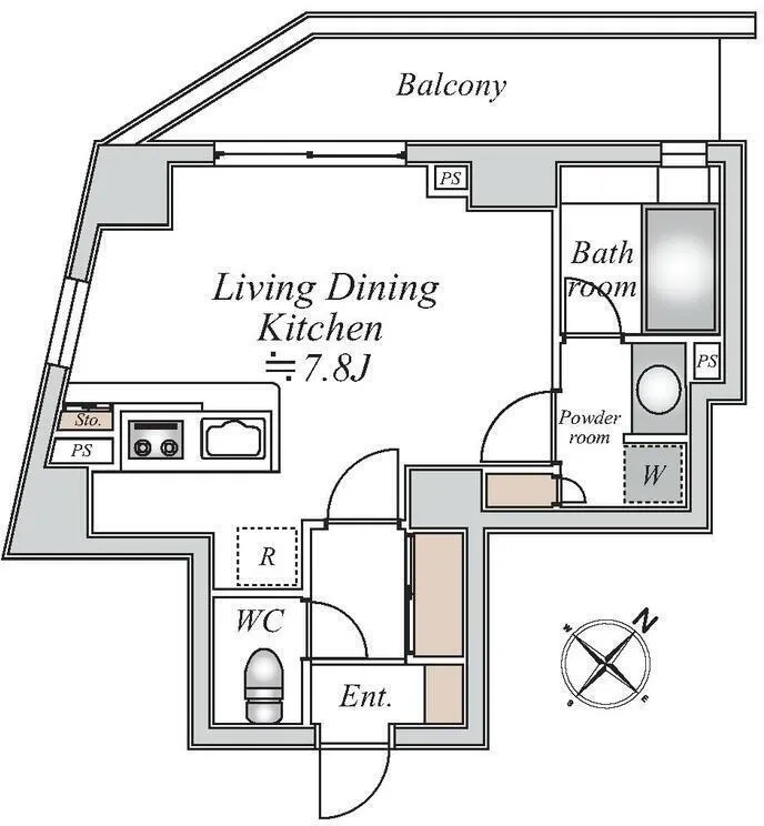 Central Crib Roppongi II - Floor Plan - ["Plan", "Diagram", "Schematic"]