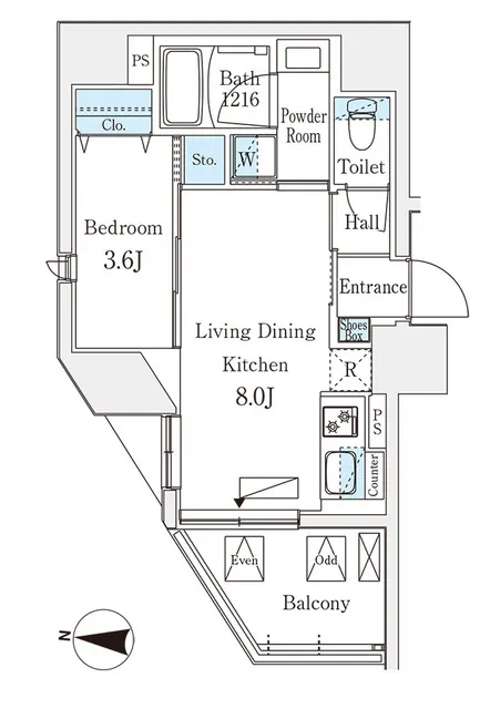 Duo Flats Ikebukuro - Floor Plan - ["Product", "Schematic", "Rectangle"]