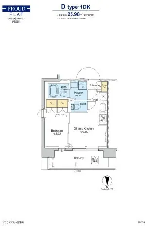 Proud Flat Nishikamata - Floor Plan - ["Design", "Living room", "Diagram"]