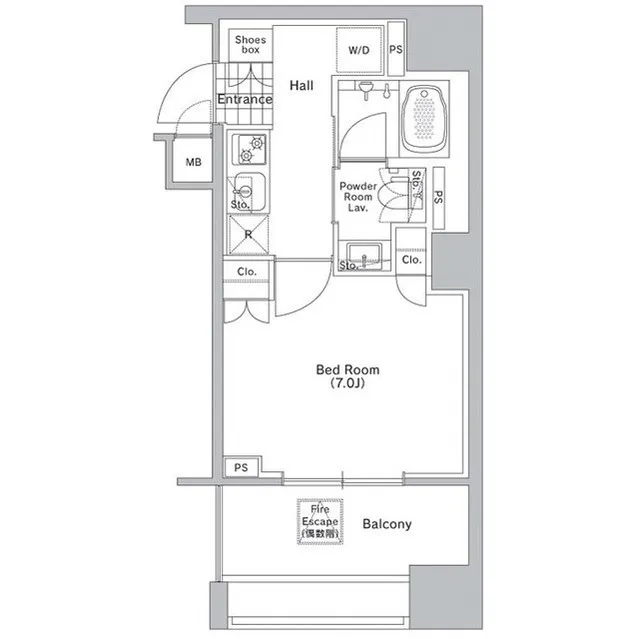 Comforia Shibuya West - Floor Plan - ["Rectangle", "Parallel", "Schematic"]